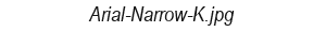 Arial-Narrow-K