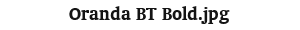 OrandaBTBold