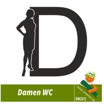 Damentoilette WC Symbole Lady