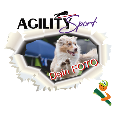 Agility Sport Aufkleber – Individueller Fahrzeugaufkleber für Agility-Fans
