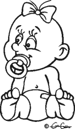 Baby on Tour Aufkleber: Motiv Hannah mit Schnuller