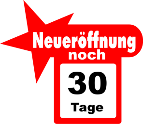 Aufkleber Neueröffnung dynamisch 700x600