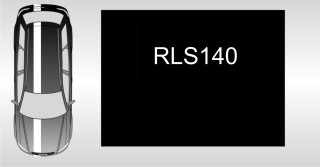 Rallystreifen - 140mm breit je Meter