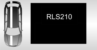 Rallystreifen - 210mm breit je Meter