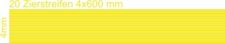 Zierstreifen 4mm