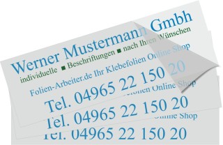 Fahrzeugbeschriftung dreiteilig im Set