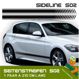 Seitenstreifen Sideline S02 – Sportliches Design für Ihr Auto