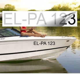 Amtliches Bootskennzeichen als Aufkleber – 10 cm Schrifthöhe