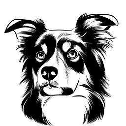 Line-Art-Hundeaufkleber - Ihr Hund als einzigartiges Kunstwerk