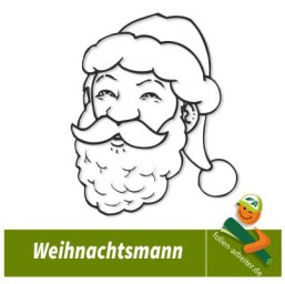 Aufkleber Weihnachtsmann Santa Claus Fenster Deko